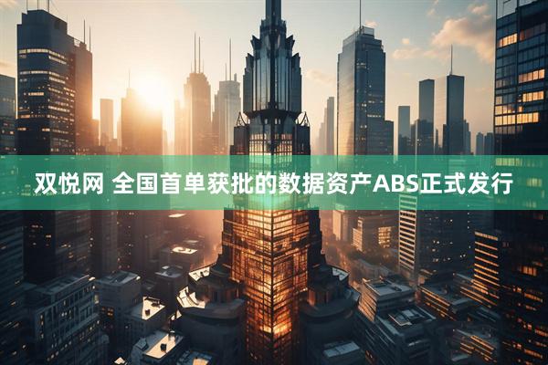 双悦网 全国首单获批的数据资产ABS正式发行